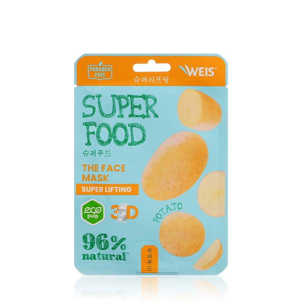 Маска для лица WEIS Super Food Super Lifting с экстрактом картофеля 23г. Фото 1.