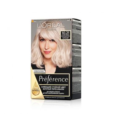 Стойкая краска L'Oreal Paris Preference для волос 10.21 Стокгольм.