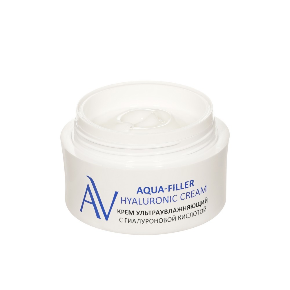Крем для лица ультраувлажняющий с гиалуроновой кислотой Aravia Laboratories Aqua-Filler Hyaluronic Cream 50мл. Фото 7.