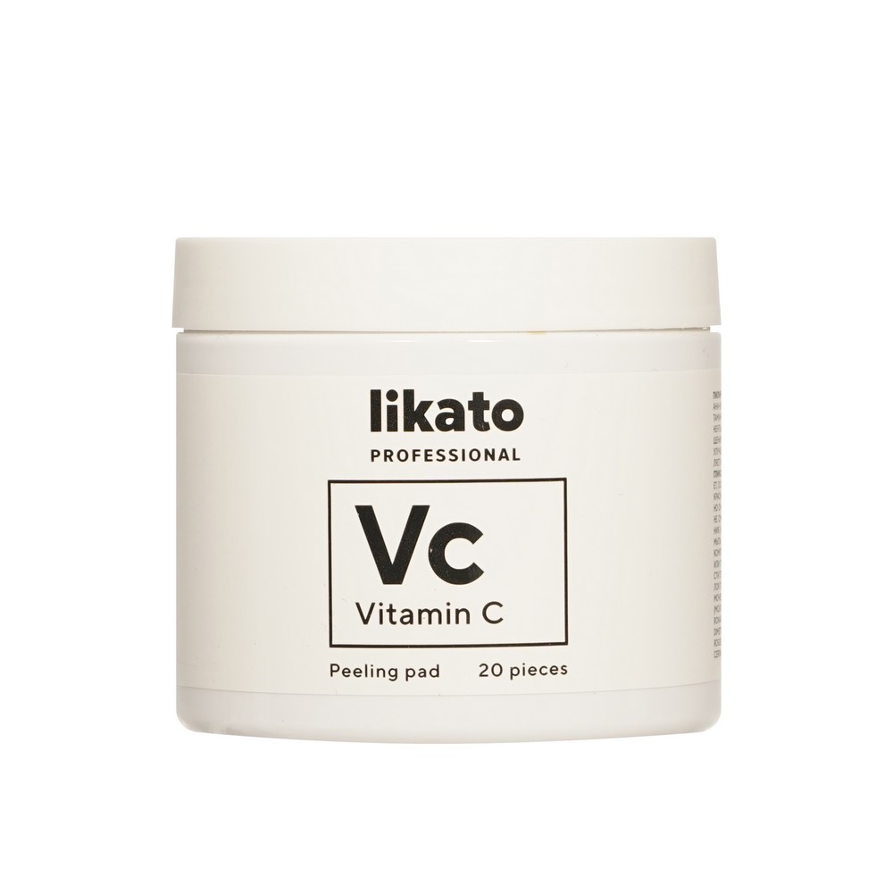 Пилинг - пэды для лица AHA-кислотами и витамином C Likato Professional Vc 20шт. Фото 1.