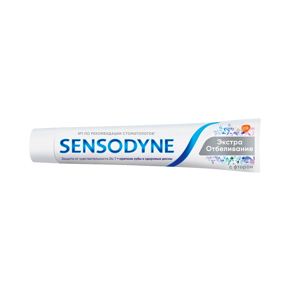 Зубная паста Sensodyne " бережное отбеливание " с фтором , для чувствительных зубов 75мл Вид№5