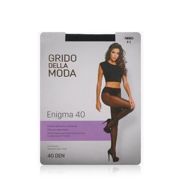 Женские колготки Grido della Moda Enigma с заниженной талией 40den Nero 2 размер.