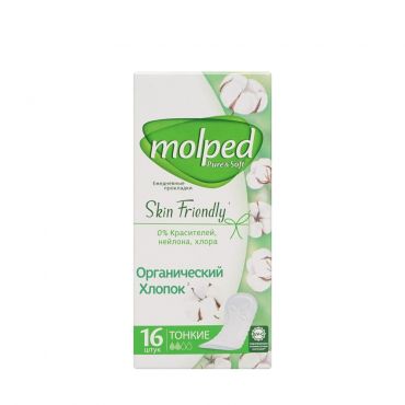 Ежедневные прокладки Molped Skin Friendly 16шт.