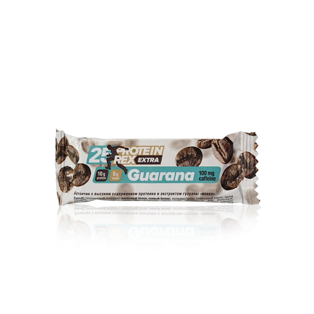 Батончик Protein Rex Extra " Мокко " с экстрактом гуараны 40г. Фото 1.