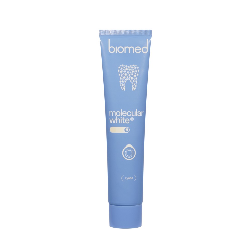 Зубная паста снижение чувствительности , отбеливание и восстановление эмали Biomed Healthywhite Гуава 65г. Фото 5.