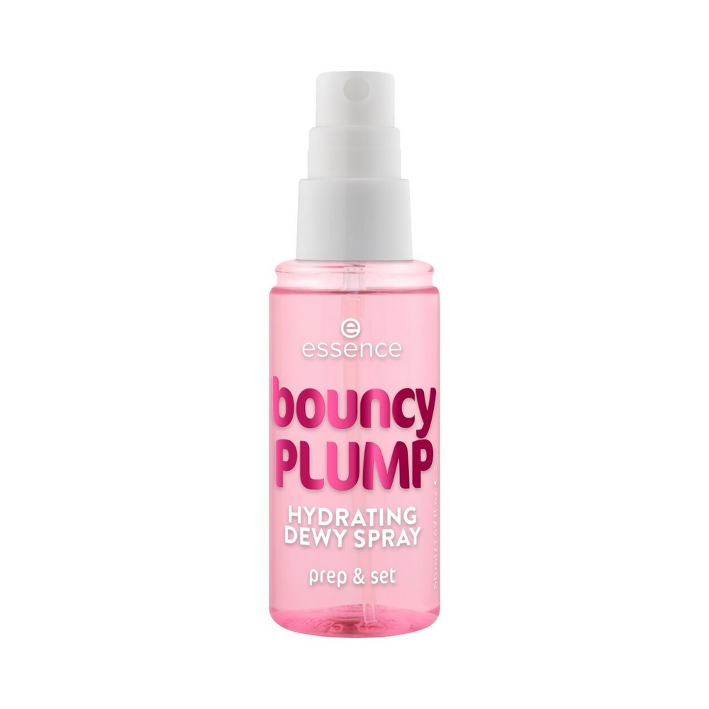 Фиксирующий спрей для лица с увлажняющим эффектом Essence Bouncy plump hydrating dewy spray 50мл. Фото 2.