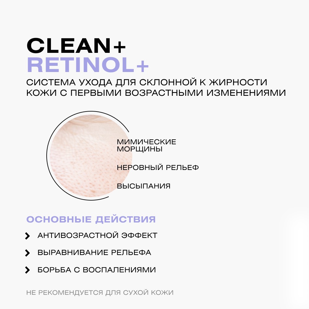 Сыворотка для лица с коллагеном CLEAN+ Retinol 30мл. Фото 11.