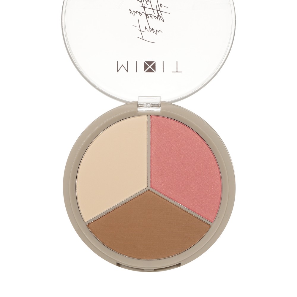 Палетка для скульптурирования лица Mixit Beauty Contour Palette 3 in 1 01 11г. Фото 5.