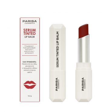 Оттеночный бальзам для губ Parisa Cosmetics Serum Tinted Lip Balm 01 3,2г.