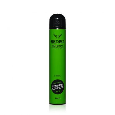 Лак для волос Redist Professional Hair Spray Care & Styling Keratin Complex экстрасильная фиксация 400мл.