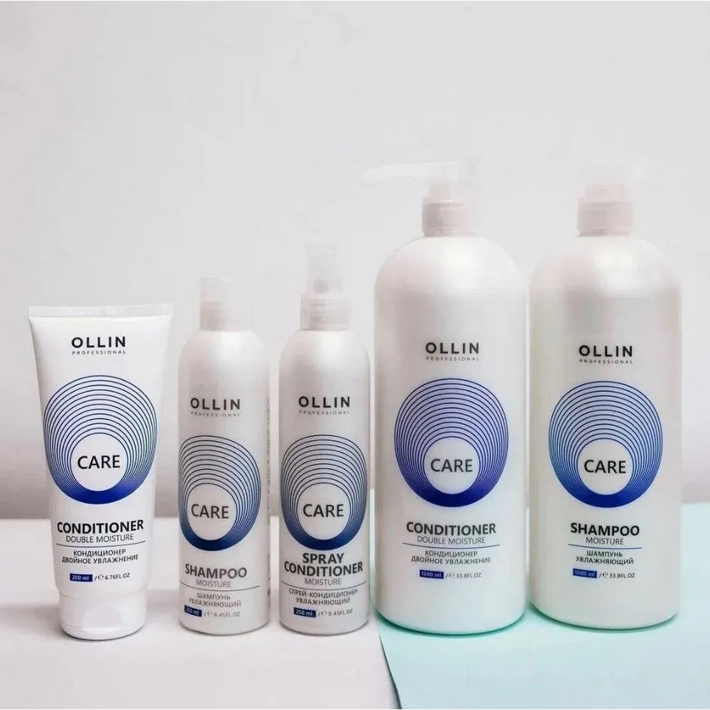 Кондиционер для волос Ollin Professional Care " Double Moisture " 200мл. Фото 5.