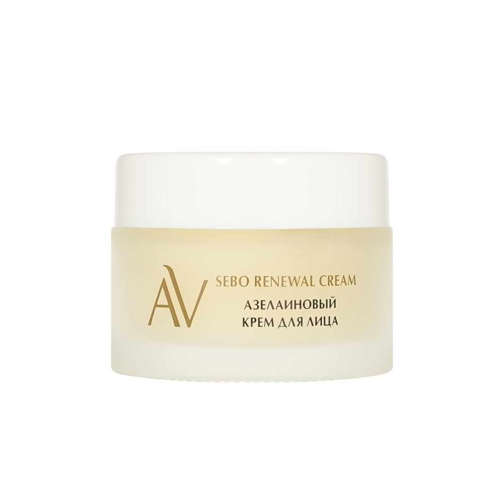 Азелаиновый крем для лица с экстрактом гамамелиса Aravia Laboratories Sebo Renewal Cream 50мл. Фото 5.