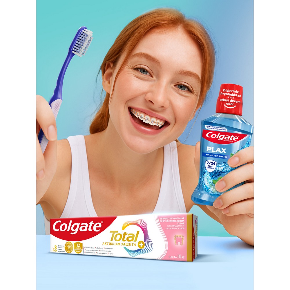 Зубная щетка для брекетов Colgate Ortho мягкая. Фото 17.