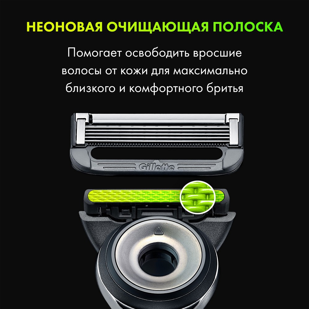 Сменные кассеты для станка Gillette Labs 5 лезвий 2шт. Фото 5.
