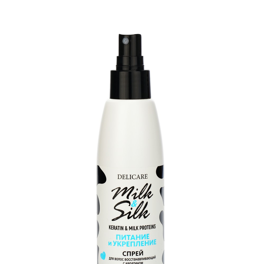 Спрей для волос Delicare Milk & Silk " кератиновый " 200мл. Фото 5.