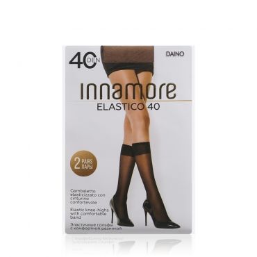 Капроновые гольфы Innamore Elastico женские 40den Daino 2 пары.