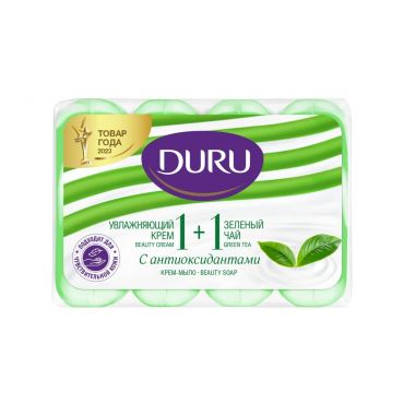 Крем - мыло с антиоксидантами Duru 1+1 Зеленый чай 320г.
