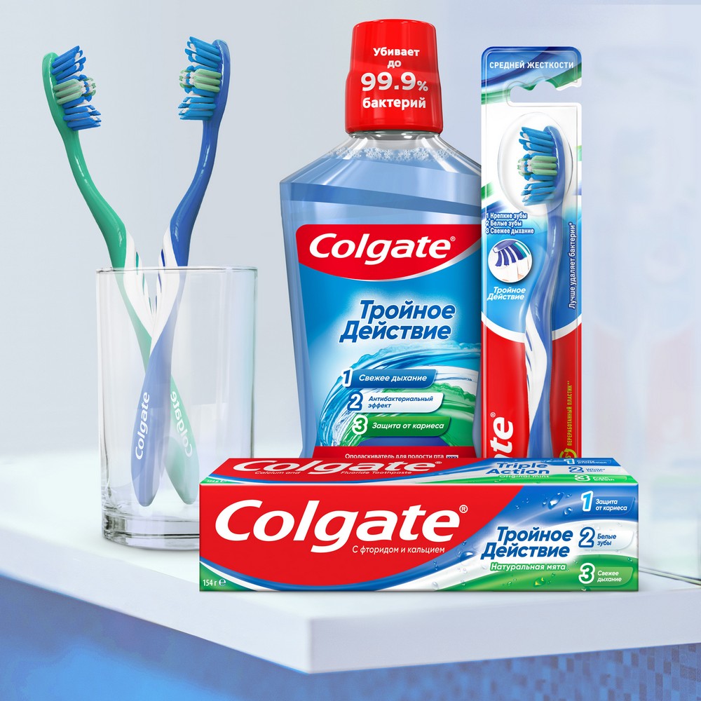 Ополаскиватель для полости рта Colgate Plax " Тройное действие " 500мл. Фото 9.