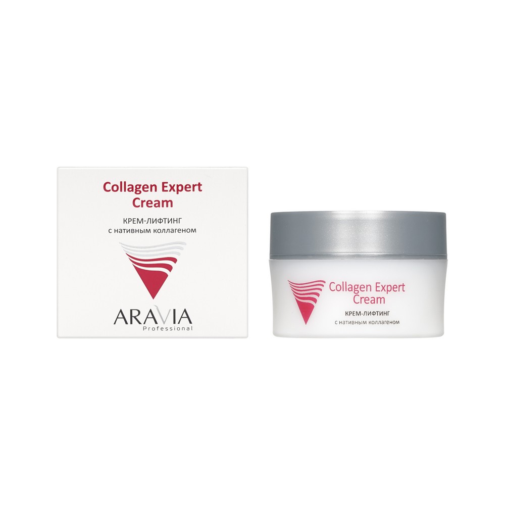 Крем - лифтинг для лица с нативным коллагеном Aravia Professional Collagen Expert Cream 50мл. Фото 1.