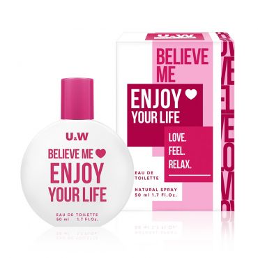Женская туалетная вода You&World Believe me " Enjoy your life " 50мл.