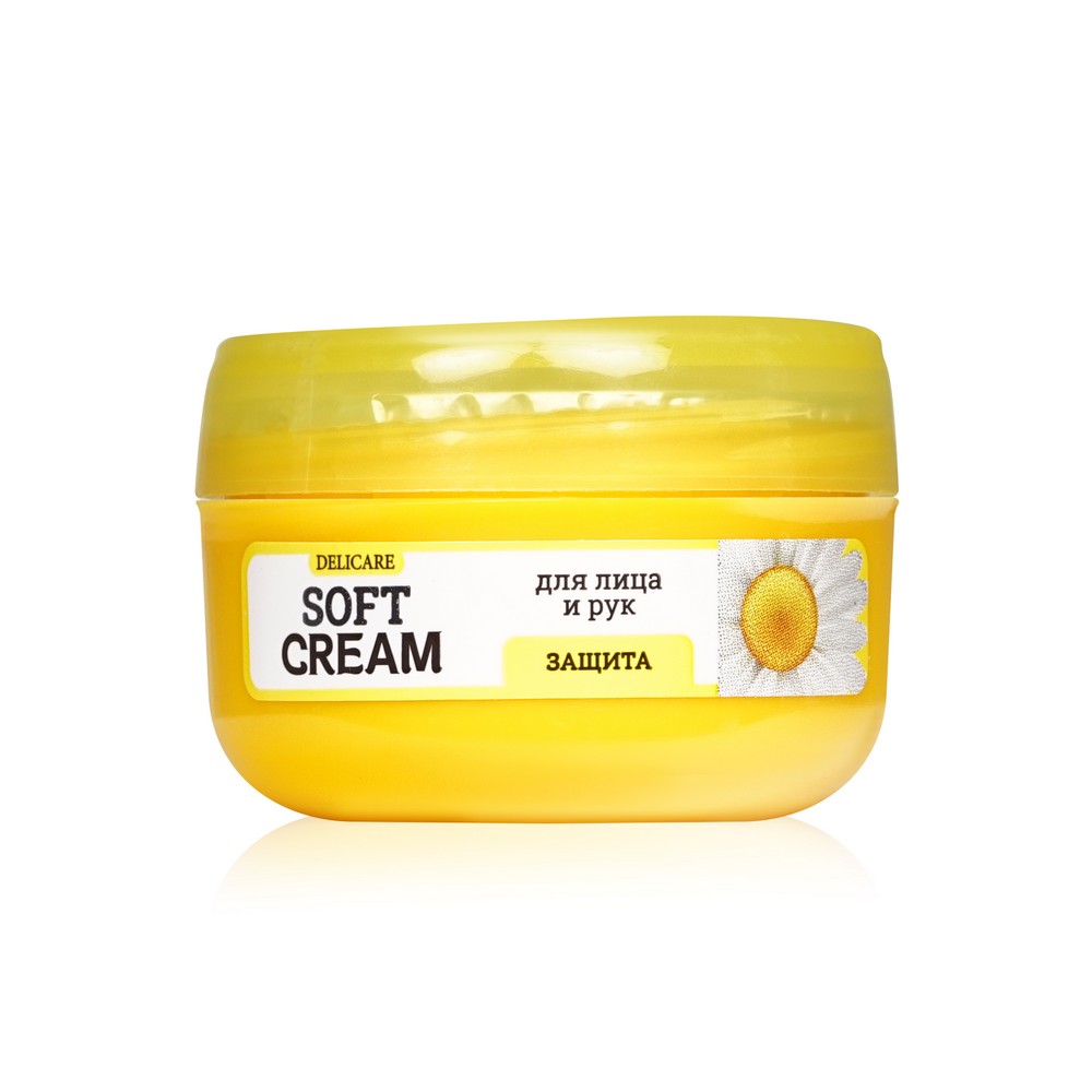 Крем для лица и рук Delicare Soft Cream " защита " с экстрактом ромашки 30мл. Фото 1.