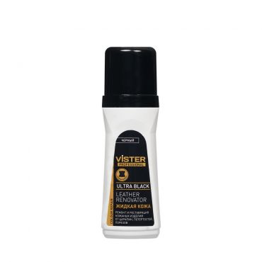Жидкая кожа для обуви Vister Professional Ultra Black 100мл.