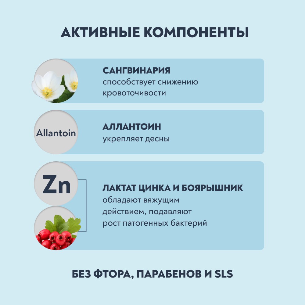 Зубная паста для здоровья десен PresiDENT Active 75г. Фото 6.