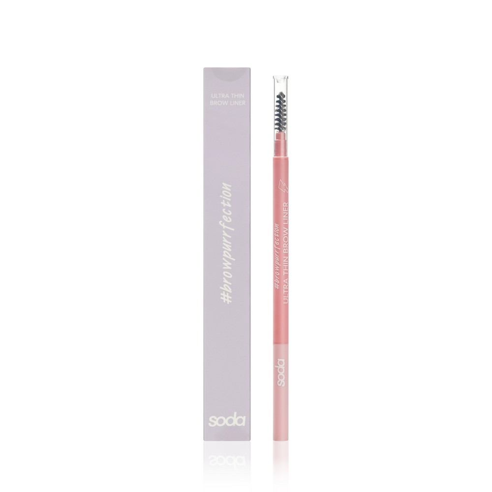 Автоматический карандаш для бровей Soda Ultra Thin Brow Liner #browpurrfection 004 , 1,06г. Фото 1.