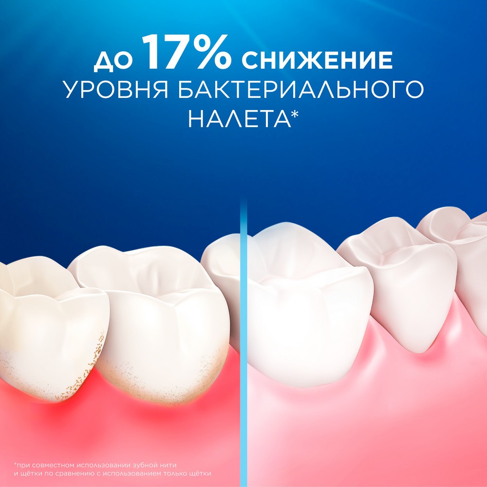 Зубная нить вощеная Oral-B Essential Floss мятная 50м. Фото 5.