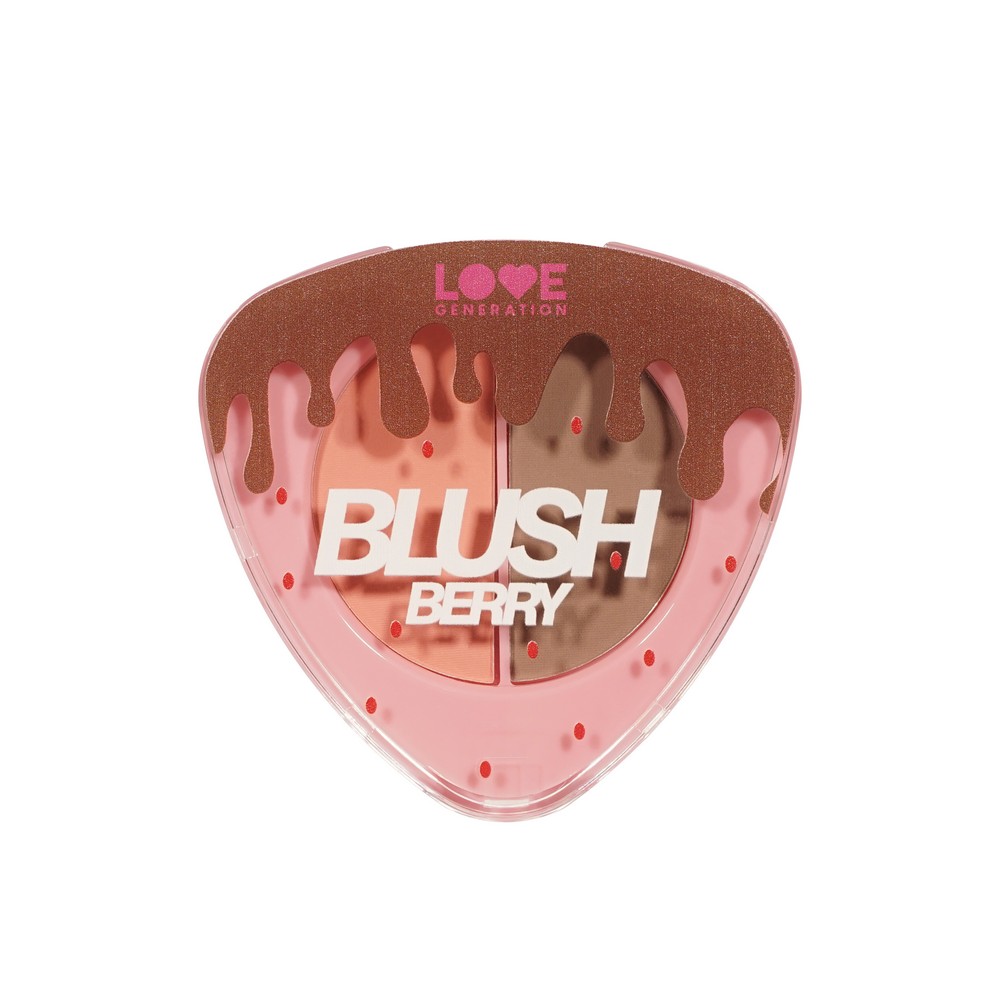 Палетка для контуринга лица Love Generation BlushBerry 01 6г. Фото 1.
