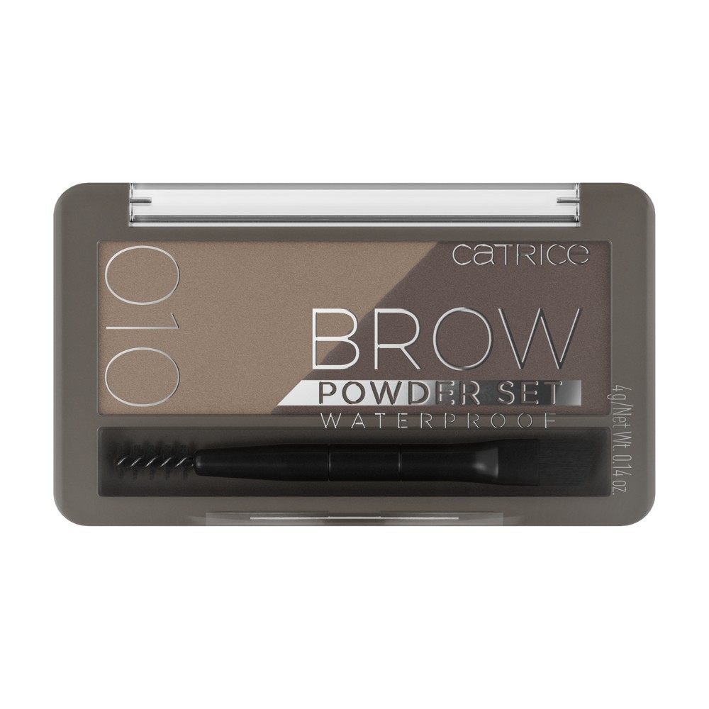 Водостойкая пудра для бровей в наборе Catrice Brow Powder Set waterproof 010 4г. Фото 1.