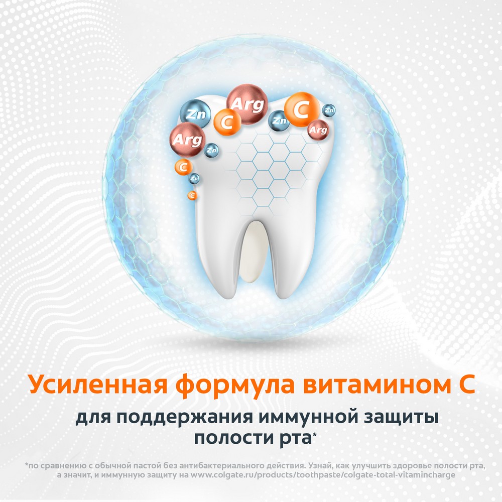 Зубная паста Colgate total 12 " Витаминный заряд " 100мл. Фото 8.