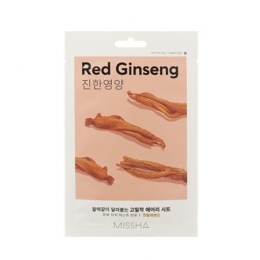 Питательная маска для истощенной кожи Missha Red Ginseng с экстрактом красного женьшеня 19г.