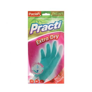 Перчатки резиновые для чувствительной кожи рук Paclan Practi Extra Dry M Тиффани.