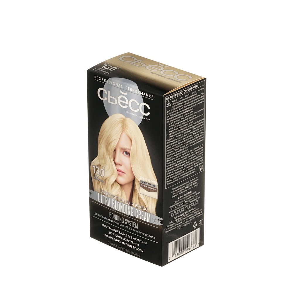 Осветлитель для волос Сьёсс 13-0 Ультра осветлитель 50мл. Фото 2.