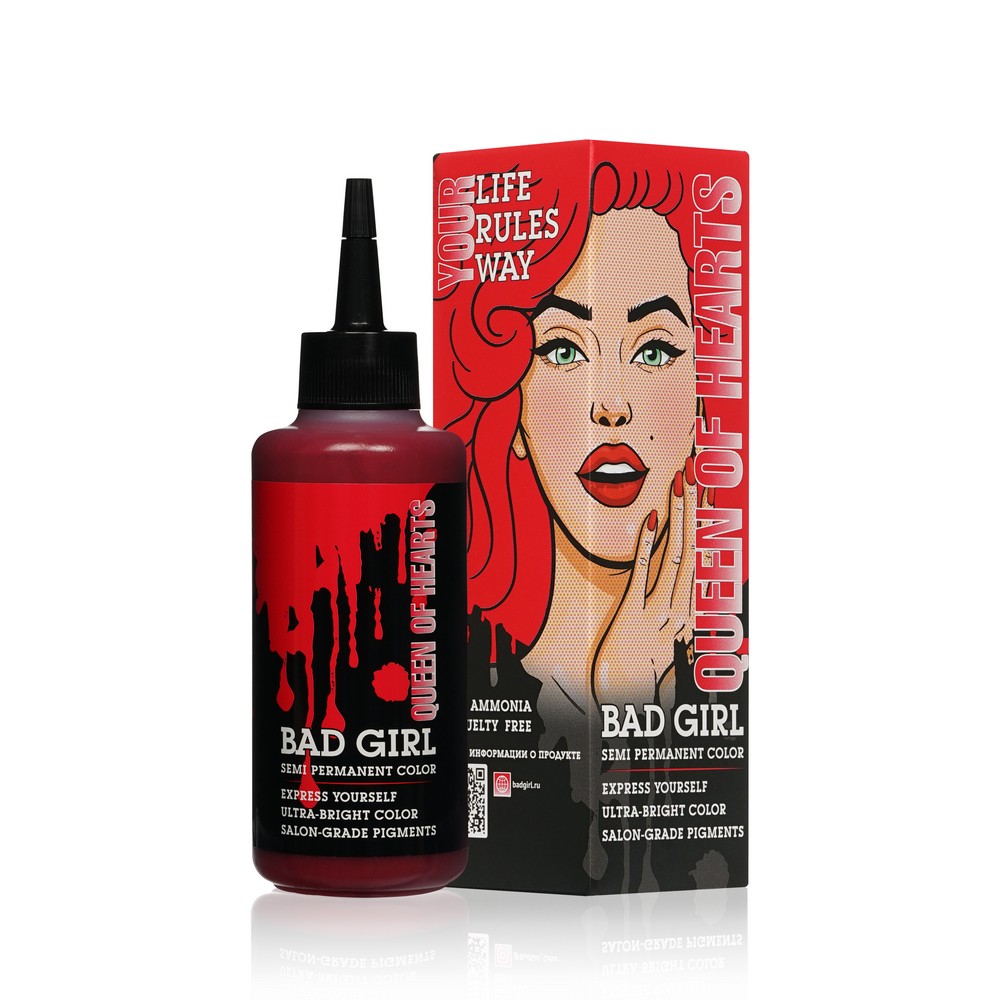 Оттеночный бальзам для волос Bad Girl Queen of hearts 150мл