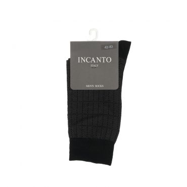 Мужские однотонные носки INCANTO BU733002 Nero р.42-43.