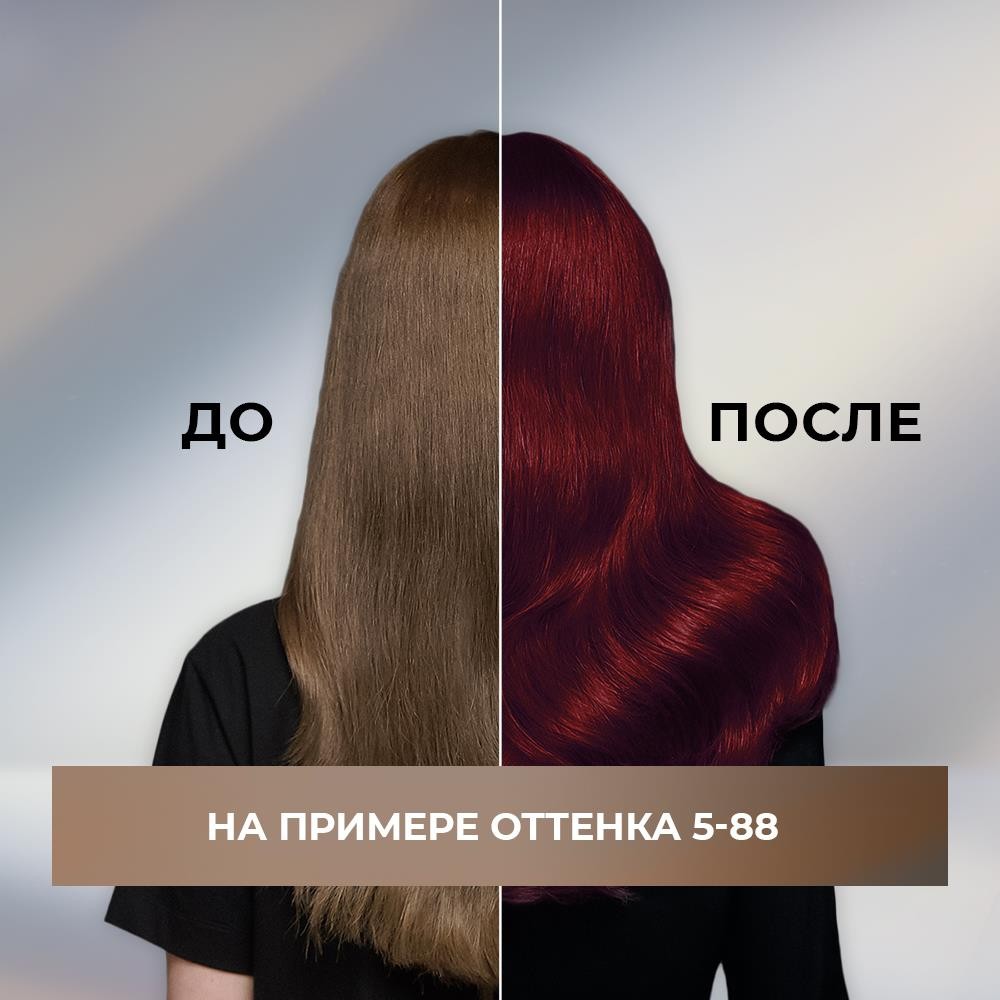 Стойкая краска для волос Люминанс 5.88 Глянцевый красный. Фото 11.