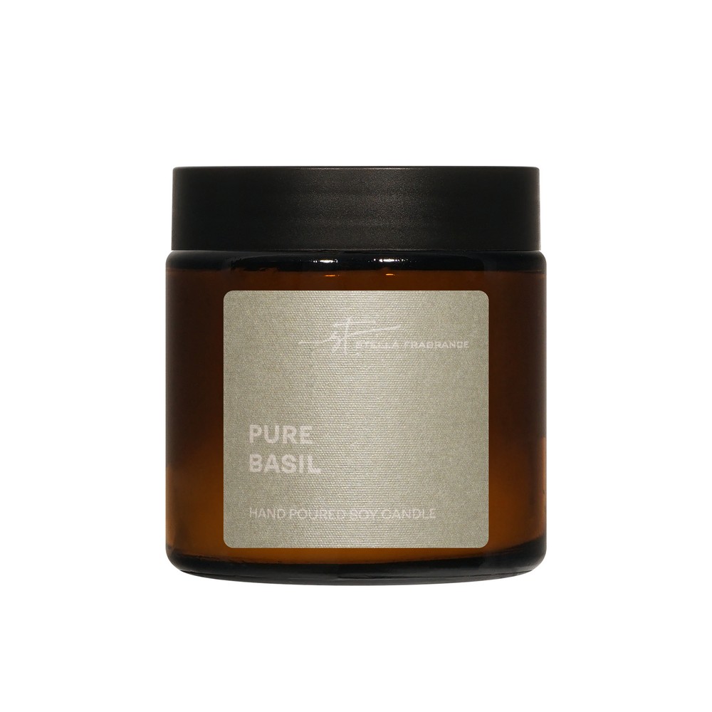 Свеча ароматическая Stella Fragrance Pure basil 90г. Фото 1.