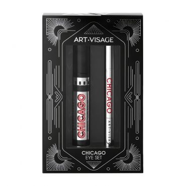 Подарочный набор Art-Visage ( тушь для ресниц Chicago Черная 15мл + подводка - фломастер для век Chicago 0,7мл ).