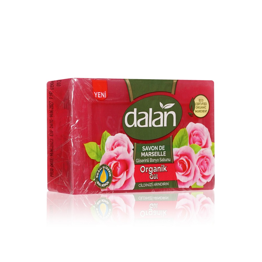 Мыло туалетное Dalan Savon de Marseille " Organic Rose " 150г. Фото 2.