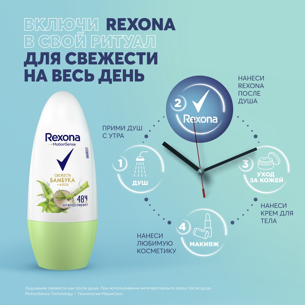 Женский дезодорант - антиперспирант Rexona " алоэ вера " 50мл. Фото 10.