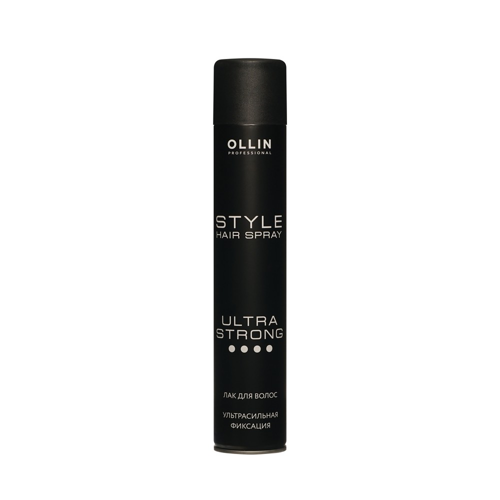 Лак для волос Ollin Professional Style Ultra Strong Ультрасильная фиксация 500мл. Фото 1.