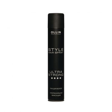 Лак для волос Ollin Professional Style Ultra Strong Ультрасильная фиксация 500мл.