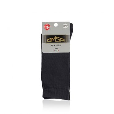 Мужские носки Omsa Eco трикотажные , 401 , Grigio Scuro , р.45-47.