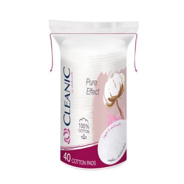 Ватные диски Cleanic Pure Effect 40шт.