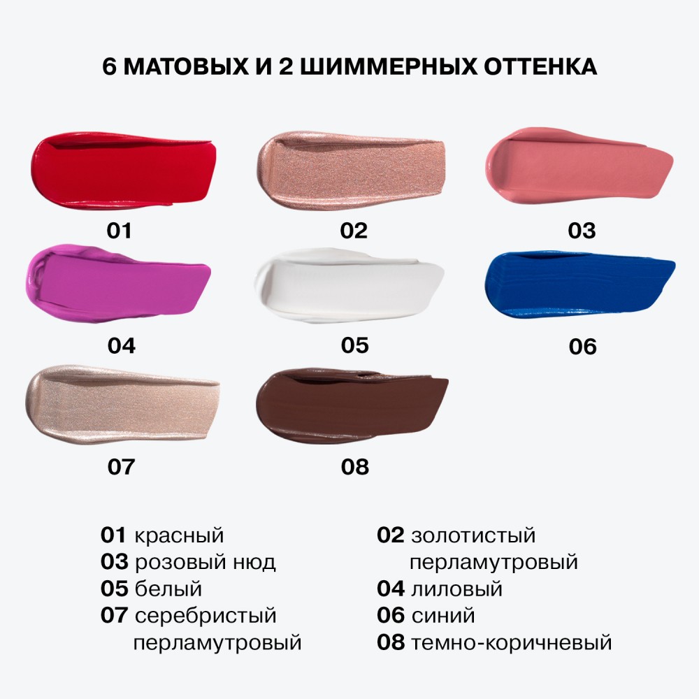 Многофункциональный пигмент для век Influence Beauty Technicolor 01 8мл. Фото 6.