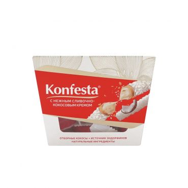 Конфеты глазированные с кокосовой начинкой Konfesta 150г.