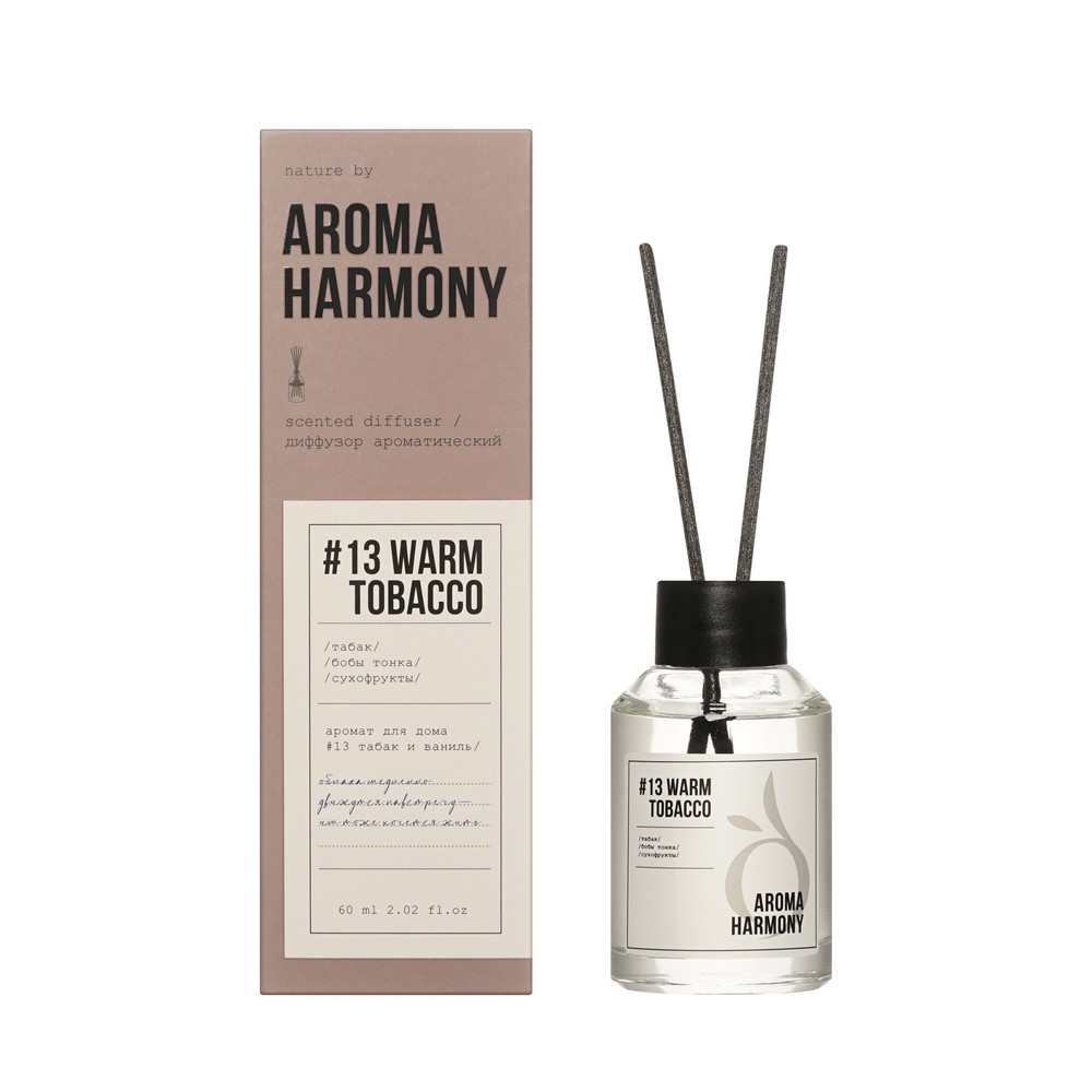Ароматический диффузор Aroma Harmony #13 Warm Tobacco 60мл. Фото 1.