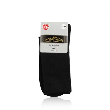 Мужские носки Omsa Eco трикотажные , 401 , Nero , р.42-44.